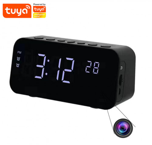 Clock WIFI Covert Camera with Time and Date Display