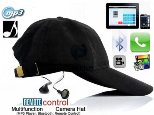 Hat Camera with MP3 and Bluetooth - Multifunction (Support 8GB)