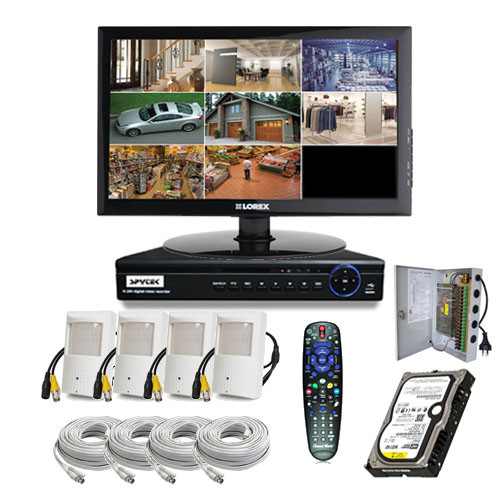 4 Camera PIR CCTV Kit - Covert Cameras PIR Kit