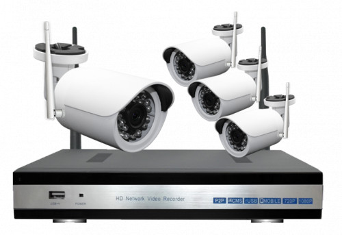 4 Camera NVR - Wireless  IP Camera Kit