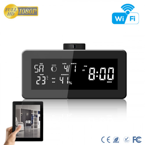 Weather Station with FM Radio - Wifi IP Camera (Rotating Lens)