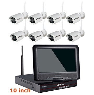 8 Camera LCD NVR -WIFI IP Camera Kit