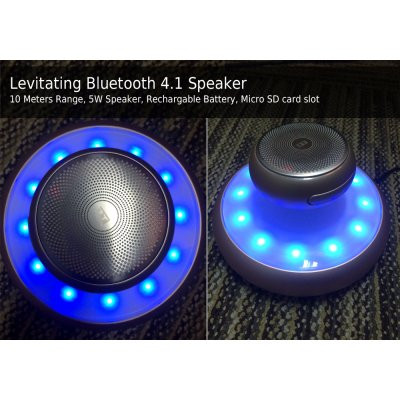Levitating Bluetooth Speakers with SD Slot
