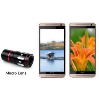 Universal 4-in-1 Smartphone Lens Kit - Fisheye Lens, Macro Lens, X10 Telescopic Lens, Wide Angle Lens (Black)