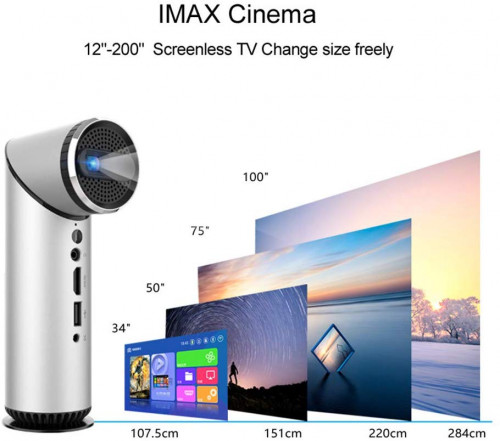 Portable Smart Android DLP Projector