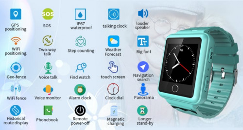 Smart GPS Tracker Health Watch -2G