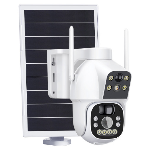 4G Solar Panel Power IP Speed Dome DUAL LENS Camera - CamHi