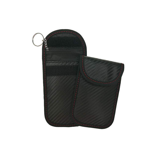 Anti-Theft Carbon Fiber RFID Key Fob Protector Pouch