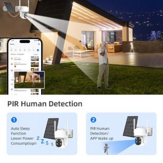 Wifi Solar PTZ CCTV Camera Kit 4 Channel