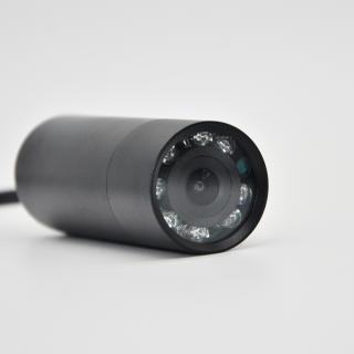 Black Cylindrical Tube IP Camera with IR (POE)