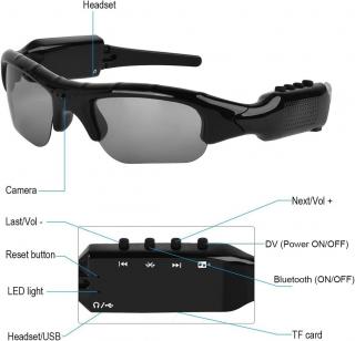 Bluetooth Sunglasses with HD Camera